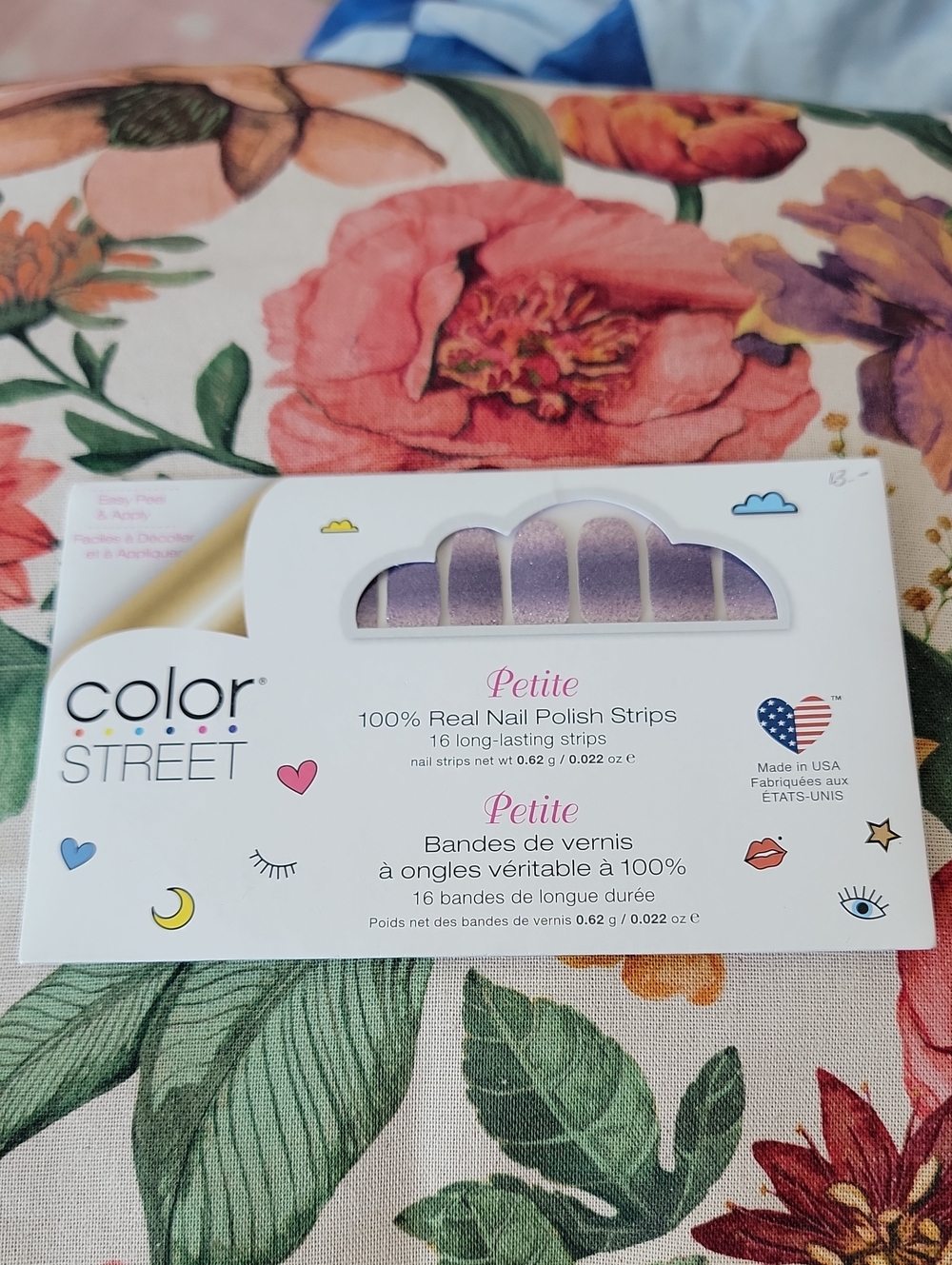 Color Street Petite 100% Real Nail Polish Strips - Purple Glitter